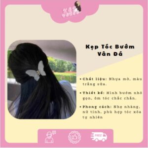 KẸP VERSE - Kẹp Tóc Bướm Vân Đá