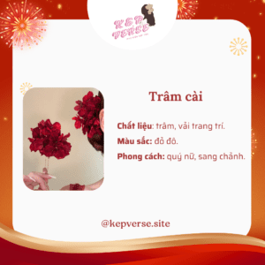 Kẹp tóc lông mềm cùng chuông